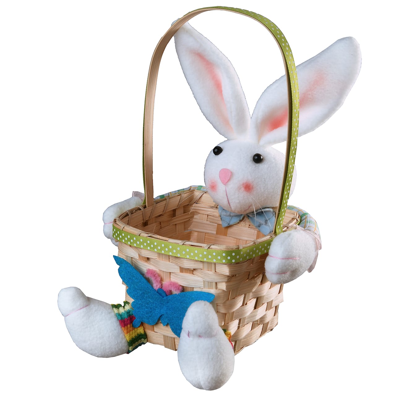 9.5&#x22; Plush Bunny &#x26; Easter Basket